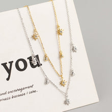 Load image into Gallery viewer, Crystal Stars Dangle Necklace
