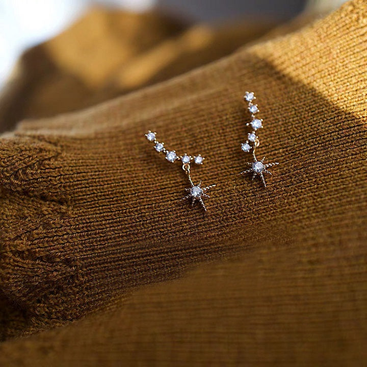 Diamond Asterism Earrings
