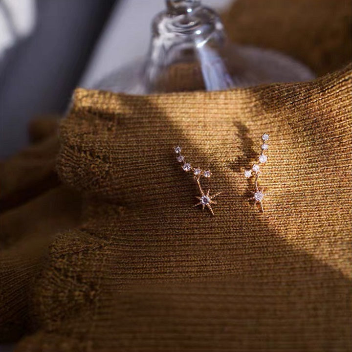 Diamond Asterism Earrings