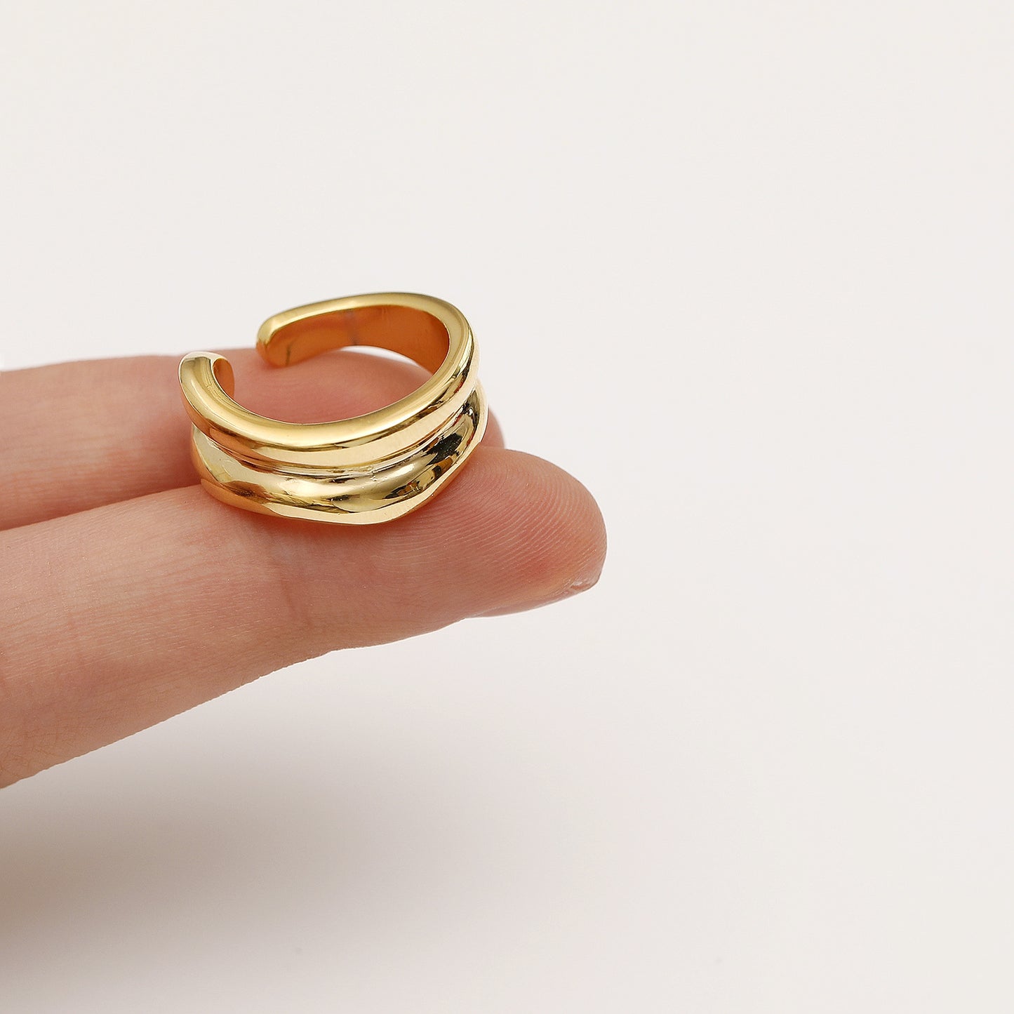 Double Band Open Ring