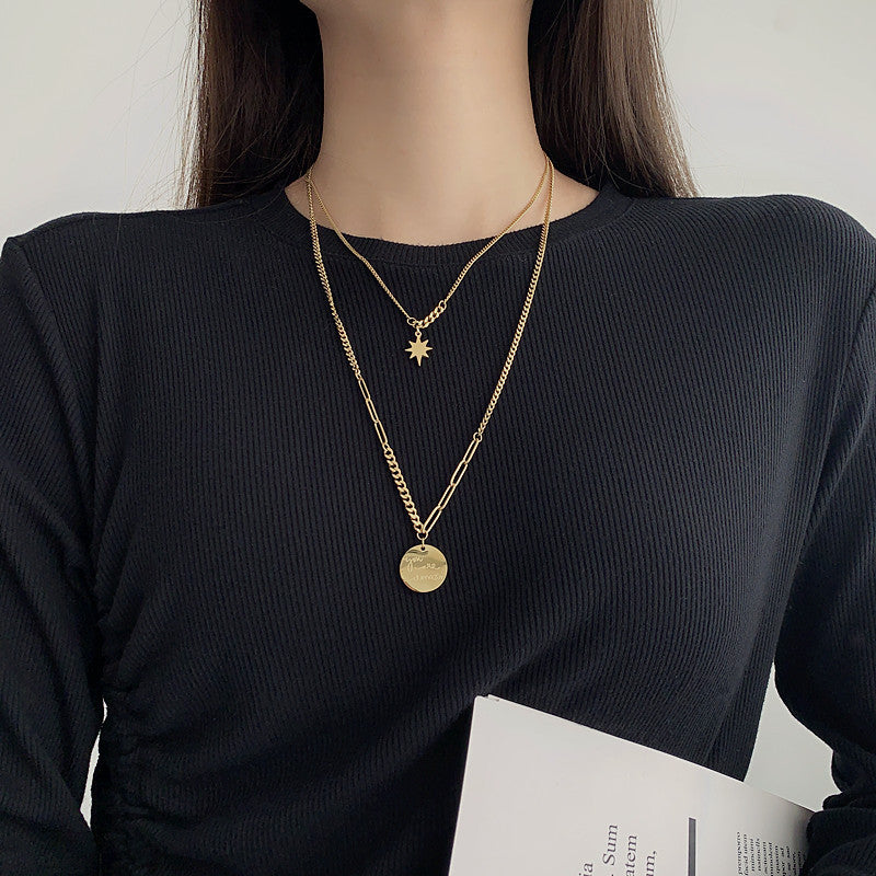 Double Layer Charm Necklace