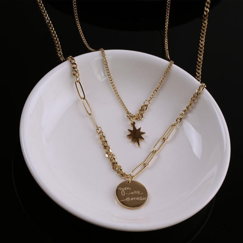 Double Layer Charm Necklace