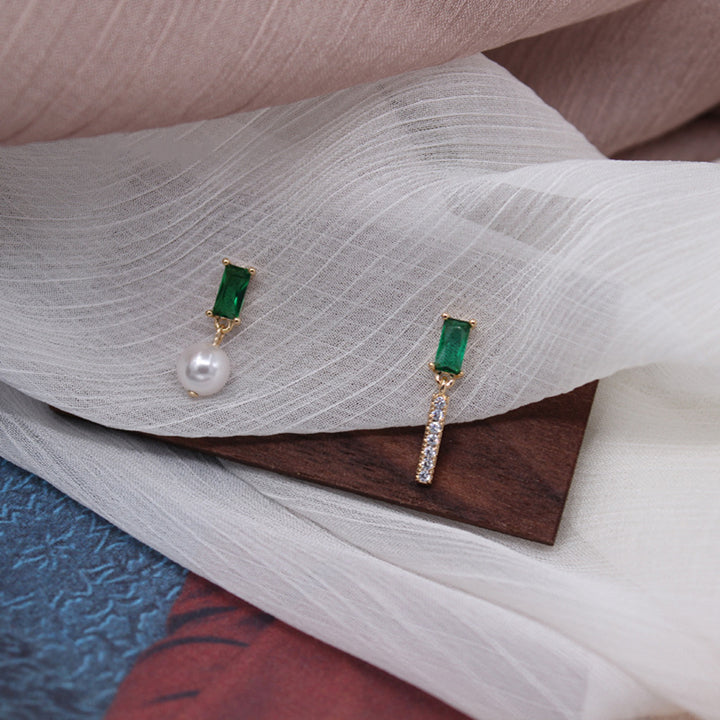 Emerald Dangle Earrings