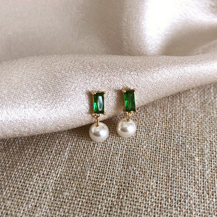 Emerald Dangle Earrings