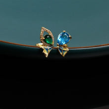 Load image into Gallery viewer, Gemstone Butterfly Ring
