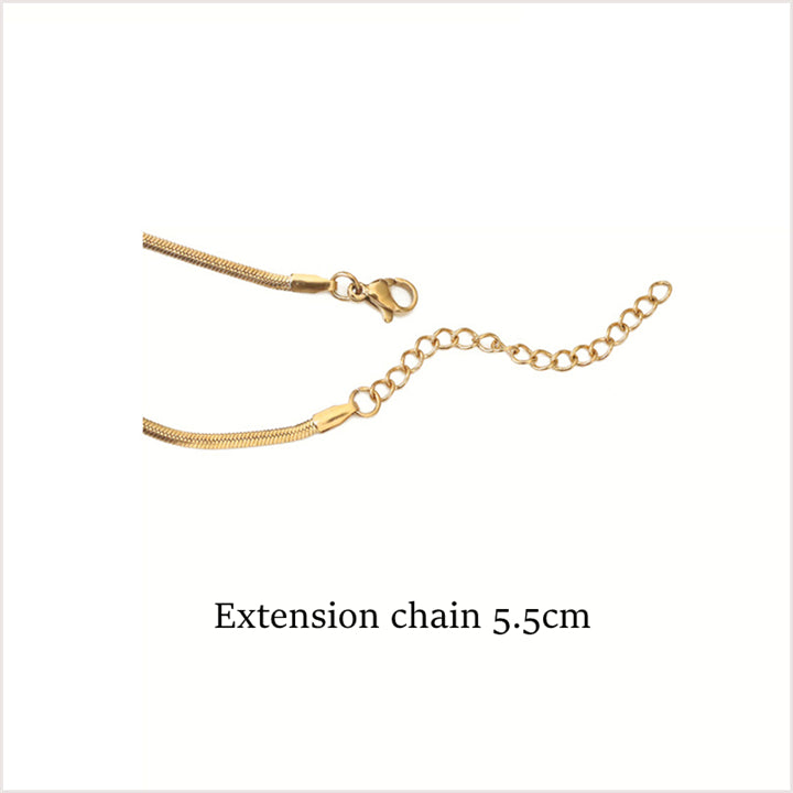 Herringbone Snake Choker Necklace