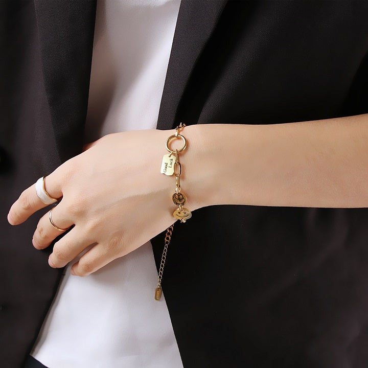 Luck and Smile Charm Bracelet
