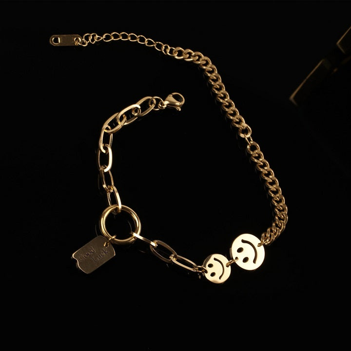 Luck and Smile Charm Bracelet