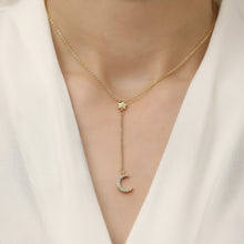 Load image into Gallery viewer, Moon and Star Charm Necklace
