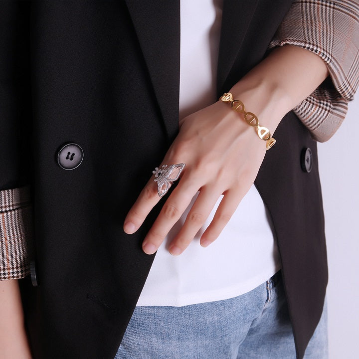 Novel Hollow Cuff Bracelet