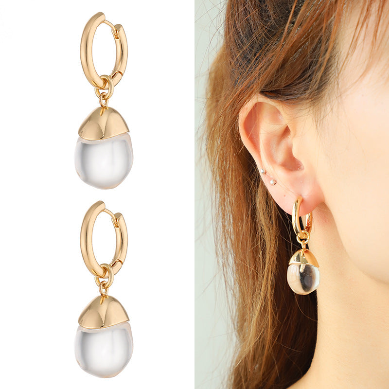 Modern Chic Crystal Resin Earrings