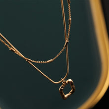 Load image into Gallery viewer, Double Layer Frame Necklace
