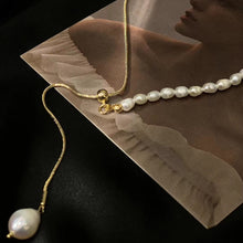 Load image into Gallery viewer, Adjustable Pearl Necklace
