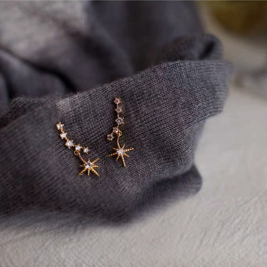 Diamond Asterism Earrings