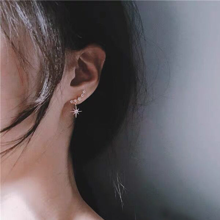 Diamond Asterism Earrings