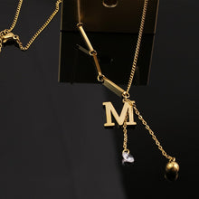 Load image into Gallery viewer, Hip-Hop M Pendant Necklace
